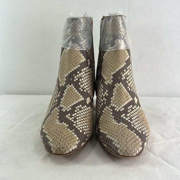 Lauren Ralph Lauren Wynne II Booties- Farro/FX Back Scale Python- Size 8.5M- NIB - Picture 2 of 7
